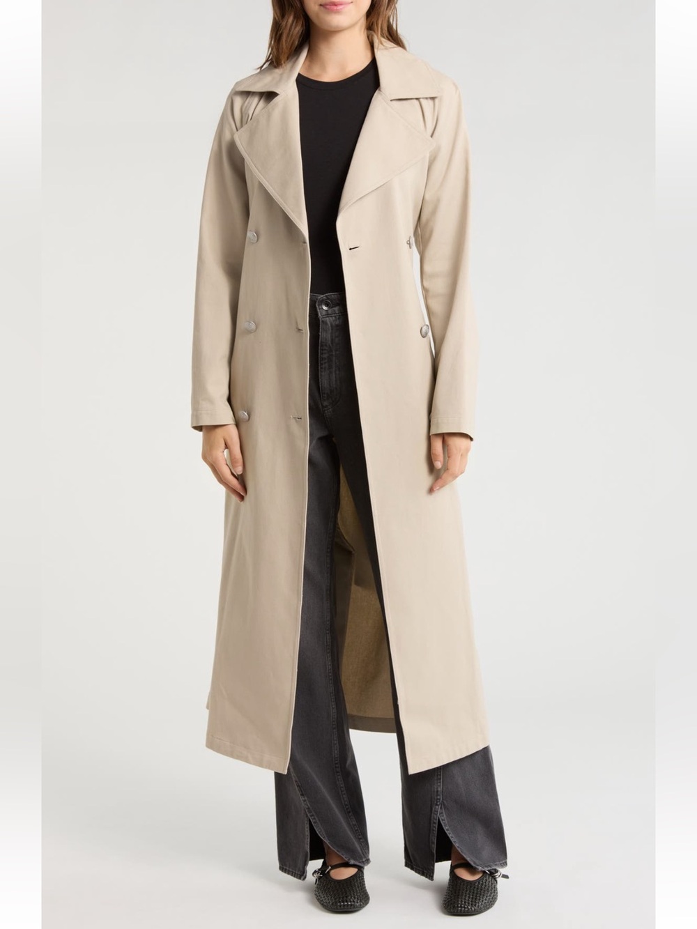rag & bone Ginny Twill Trench Coat - Sandstone (XS) - Picture 2 of 10